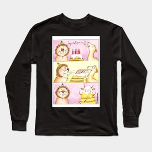 Lion vs Llama 2 - Birthday Long Sleeve T-Shirt